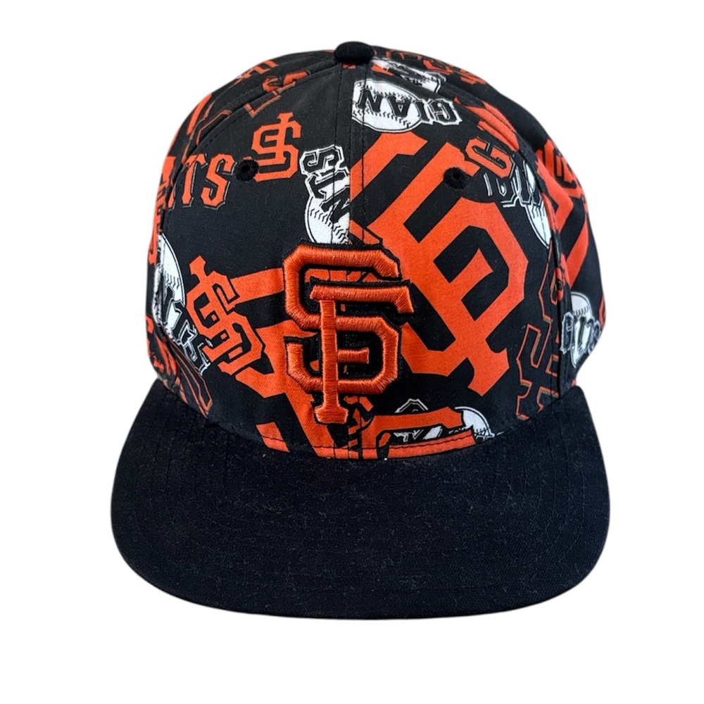47 Brand San Francisco SF Logo Black & Orange Patchwork Snapback Hat